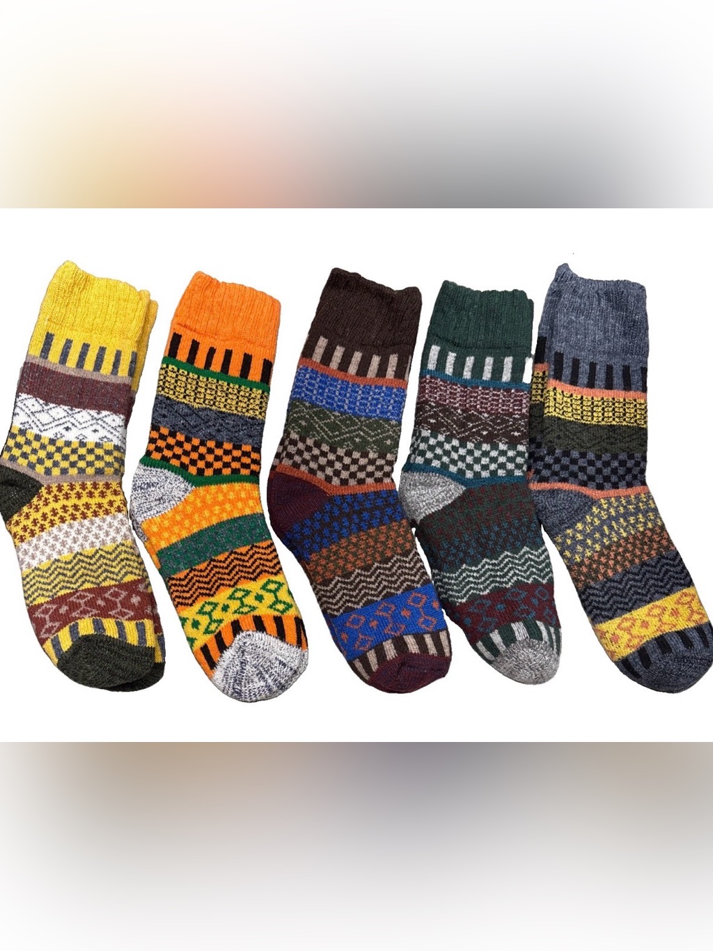 Svea Merino Wool Hiking Nordic Socks For Men Women 5 Pairs Thermal Medium